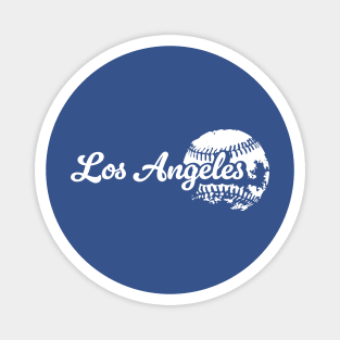 Los Angeles Baseball Magnet